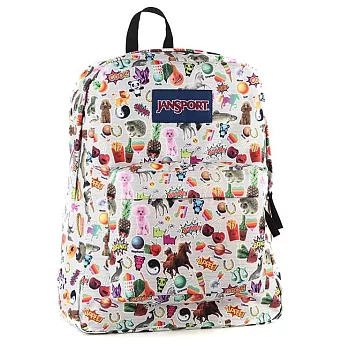 JanSport 校園背包(SUPER BREAK)-兒時貼紙