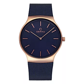 OBAKU 纖細時刻二針極簡米蘭腕錶-V178GXVLML