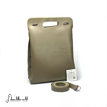 【Deux Filles en Fil法國摺疊包】SAC KABA淺褐色