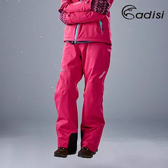 ADISI 女Primaloft防水透氣保暖雪褲AP1621051 (S~2XL) / 滑雪、防風、柔軟S桃紅
