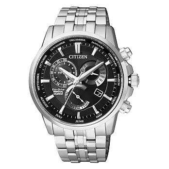 CITIZEN Eco-Drive 航太日記時尚腕錶-BL8140-80E