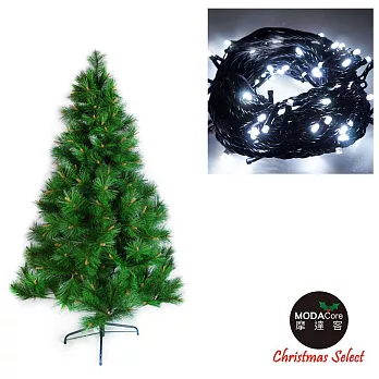台灣製造 6呎 / 6尺(180cm)特級綠松針葉聖誕樹 (不含飾品)+100燈LED燈2串(附控制器跳機)-白光YS-GPT06501