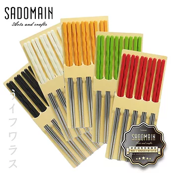 【SADOMAIN】丰采不銹鋼筷-5雙入X5包