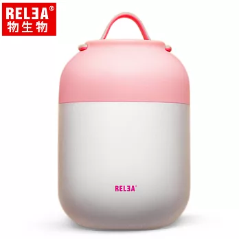 【香港RELEA物生物】700ml Hello馬卡龍304不鏽鋼真空燜燒罐(慕斯白)