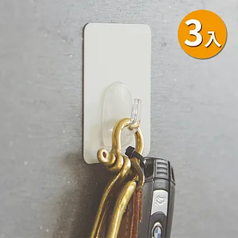 Peachy Life 無痕輕鬆貼多功能掛勾/單勾-3入組(顏色隨機)