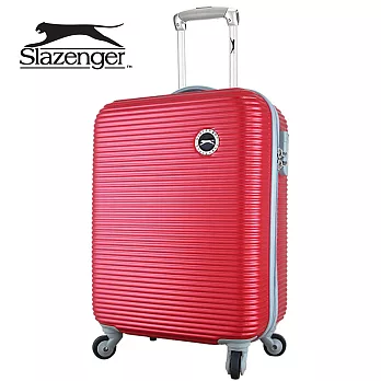 【Slazenger 史萊辛格】20吋 珠光橫條紋 行李箱/拉桿箱/登機箱 (玫瑰紅)20吋玫瑰紅