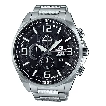CASIO EDIFICE 海底雷達網優質時尚運動腕錶-黑面-EFR-555D-1A