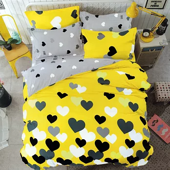 GALATEA《心動十分》台製雙人加大四件式磨毛床包被套組