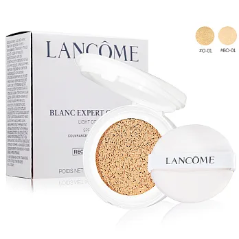 LANCOME 蘭蔻 激光煥白輕感氣墊粉餅-水亮版 SPF29/PA+++(14g)多色可選#O-01