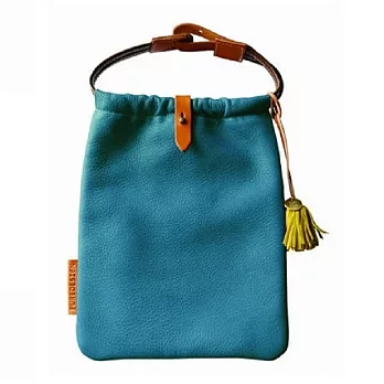 【U】PUREDESIGN - 簡約束口手提肩背包 - L (五色可選) - 藍色