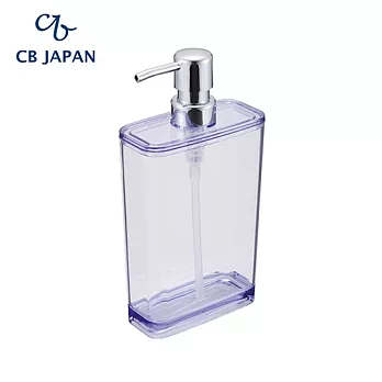 CB Japan 晶透系列方形按壓沐浴瓶550ml-尊貴紫