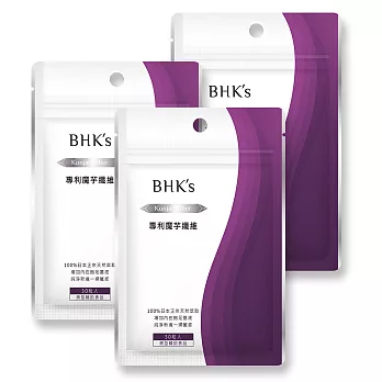 BHK’s 專利魔芋纖維 膠囊食品(3袋組)(30顆/袋)