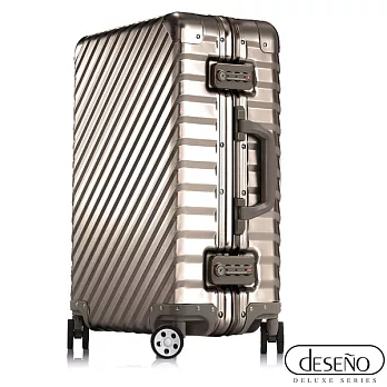 【U】Deseno - 輕量鋁鎂合金旗艦行李箱 (三色可選)20吋 - 鈦金