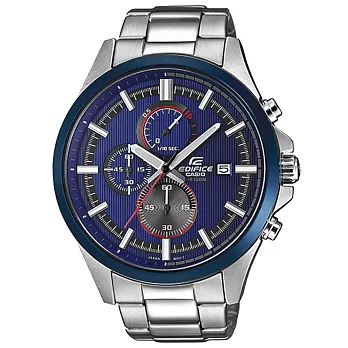 CASIO EDIFICE 世界邁動三眼賽車腕錶-EFV-520RR-2AVUDF