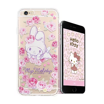 三麗鷗授權正版 My Melody iPhone 6s/6 4.7吋 空壓氣墊保護殼(玫瑰美樂蒂) 手機殼
