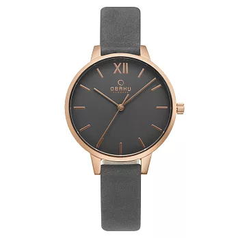OBAKU 優閒午後氣質皮帶女錶-V209LXVJRJ