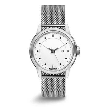 HYPERGRAND手錶 - 冷鋼系列 - 銀白錶盤米蘭帶