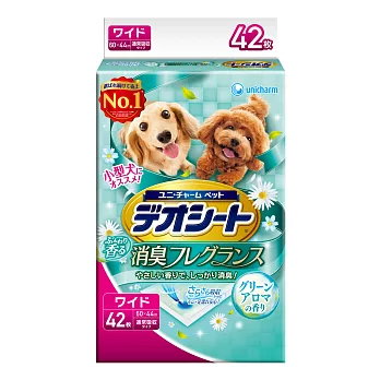 日本Unicharm消臭大師 森林香狗尿墊(LL)(42片/包)x2包