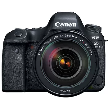 (公司貨)Canon EOS 6D Mark II+24-105mm f4L II 變焦鏡組-送64G記憶卡+吹球拭筆組+保護貼+保護鏡77mm+濾鏡袋