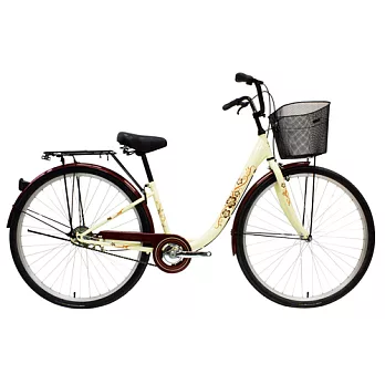 BIKEONE M10 SHIMANO 700C單速 雅緻款淑女車-米色