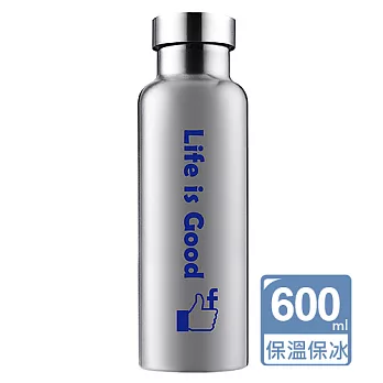 Driver全鋼蓋真空瓶600ml-Life is Good