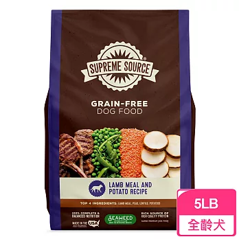 紐健士無穀天然犬糧-5LB(羊肉+蔬果)