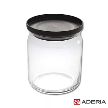 【ADERIA】日本進口堆疊收納玻璃罐680ml(咖啡)