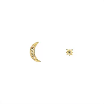 Snatch 閃耀星月之鑽耳環 - 金 / Sparkling Moon Star Earrings - Gold