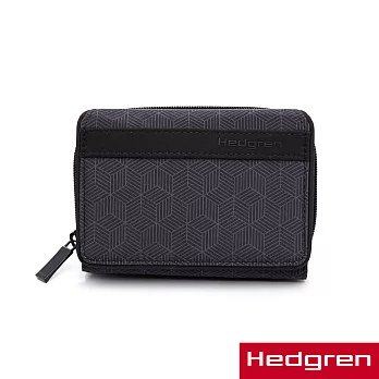 HEDGREN-HFOL芙莉系列-零錢包(黑色印花)
