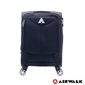 AIRWALK LUGGAGE - 尊爵系列黑色的驕傲 布面拉鍊24吋行李箱 -傲人黑20吋