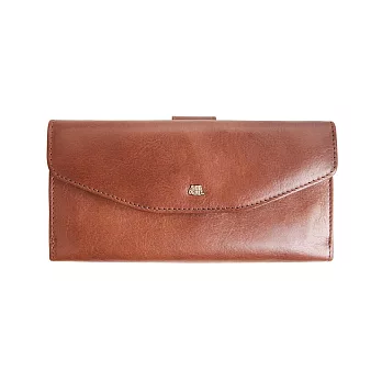 【U】SOBDEALL - 經典壓釦長夾(二色可選) - 咖啡