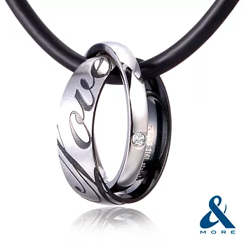 ＆MORE愛迪莫鈦鍺-MAGIC項鍊『愛的依靠』男款40CM