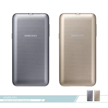 Samsung三星 原廠Note 5 無線充電行動電源 背蓋保護套【全新盒裝】金色