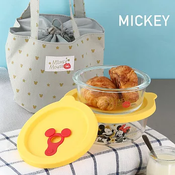 迪士尼Disney Super Star玻璃保鮮盒提袋組350ml+550ml