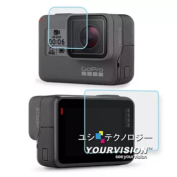 GoPro HERO6 相機鏡頭+觸控螢幕 鋼化玻璃膜
