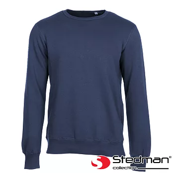 【德國STEDMAN】ST5620 棉柔感素色大學Ｔ-男S暗夜藍