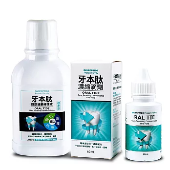 牙本肽-齒齦修護組(修護液(300ml)+ 修護濃縮滴劑(60ml))