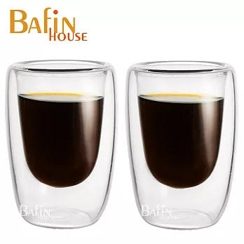 【Bafin House】雙層耐熱玻璃咖啡杯2入組