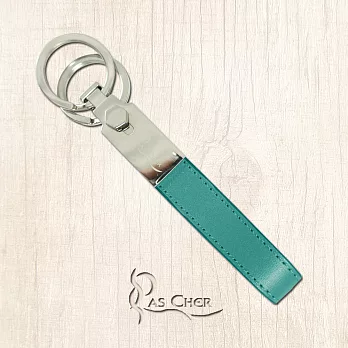 【PAS CHER 巴夏喀】典藏雙環鑰匙圈- 藍