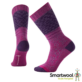 Smartwool 跳舞雪花中長襪S紫莓色