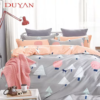 《DUYAN 竹漾》台灣製 100%頂級純棉單人床包二件組- 挪威森林
