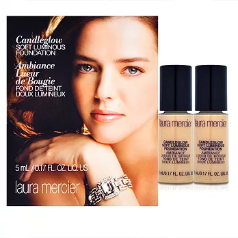 Laura Mercier 蘿拉 迷你燭光聚焦粉底液#VANILLE(5ml*2)(百貨專櫃貨)