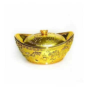 【摩達客】農曆新年春節 {中型 招財金元寶糖果盒} 擺飾/桌飾