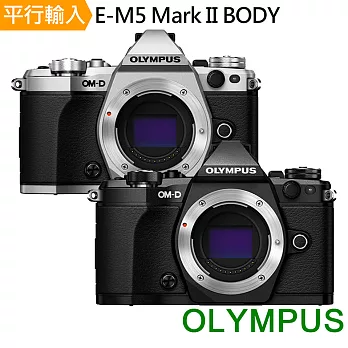 OLYMPUS OM-D E-M5 Mark II 單機身*(平行輸入)-買就送強力大吹球清潔組+高透光保護貼無銀色