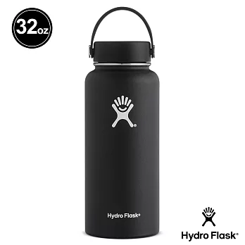 Hydro Flask 寬口 946ml 保冷 保溫瓶 時尚黑