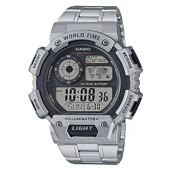 CASIO 地球海坪岸10年電力運動腕錶-AE-1400WHD-1AVDF