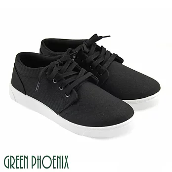 【Pretty】男款織布綁帶休閒鞋JP25.5黑色