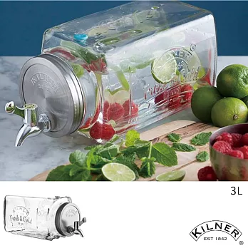 【KILNER】經典款方型飲料桶3L