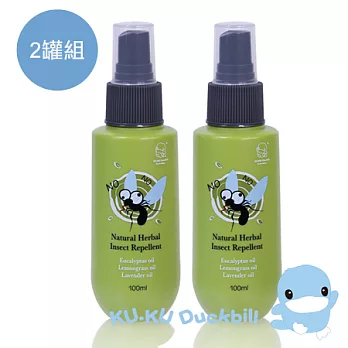 【KU.KU酷咕鴨】精油防蚊噴霧100ml(2入組)