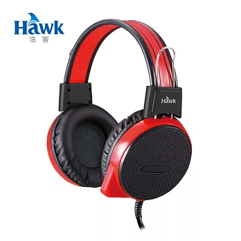 Hawk X710 頭戴式電競耳機麥克風(03-HGX710)紅色